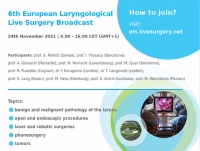6. edycja Europejskiej Sesji Chirurgii Laryngologicznej Live