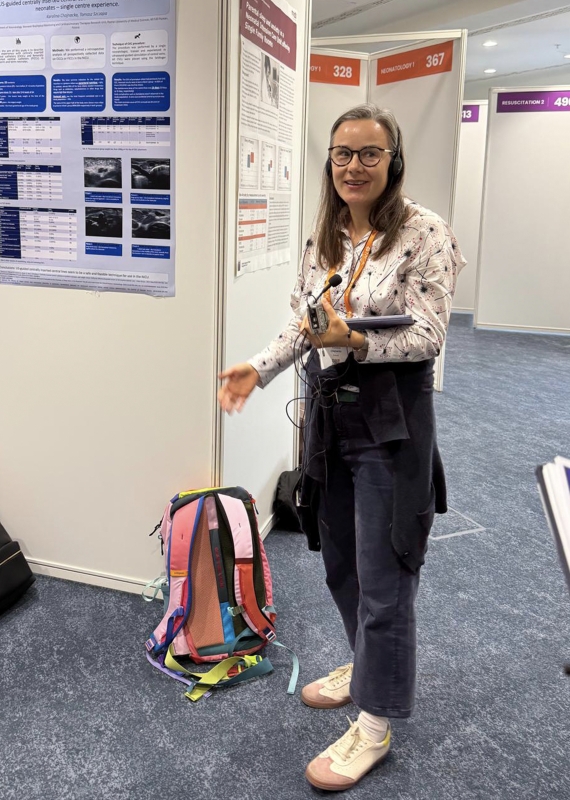 Zespół z II Kliniki Neonatologii UMP na konferencji jENS 2025 w Belgradzie