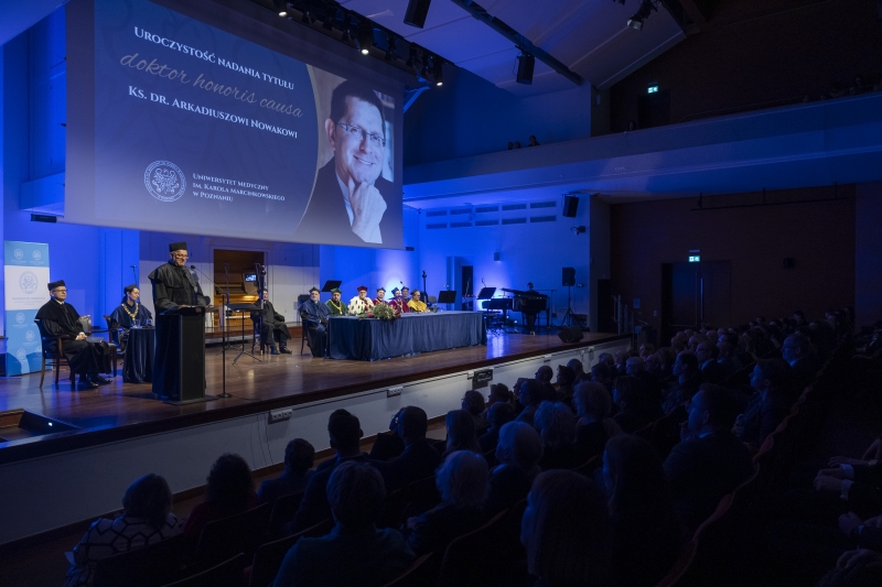 Uroczystość nadania tytułu doktora honoris causa ks. dr. Arkadiuszowi Nowakowi