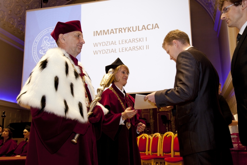 Immatrykulacja - Wydział Lekarski I, Wydział Lekarski II