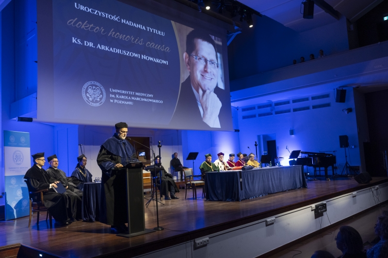 Uroczystość nadania tytułu doktora honoris causa ks. dr. Arkadiuszowi Nowakowi