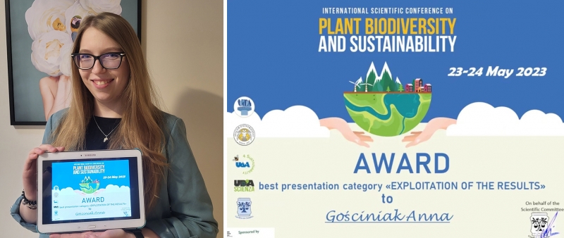 Nagroda na międzynarodowej konferencji 