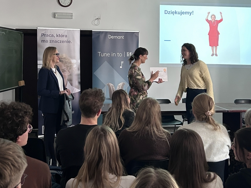 Dzień z Demant i Audika na Uniwersytecie Medycznym w Poznaniu